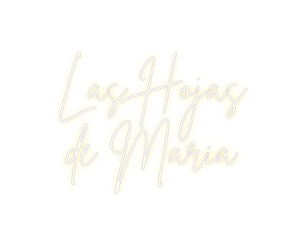 Neon personalizado: Las Hojas 
de...