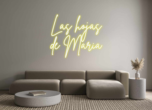 Neon personalizado: Las hojas
de ...