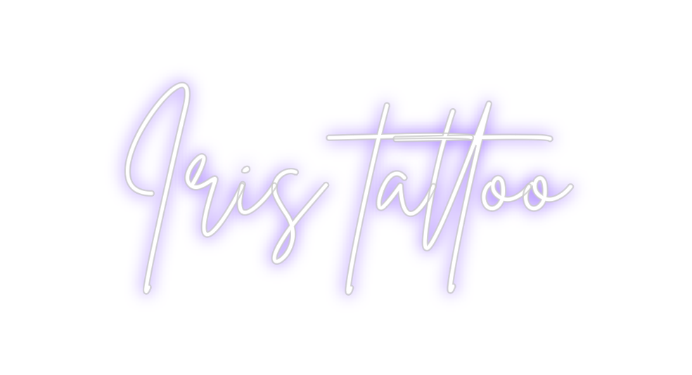 Neon personalizado: Iris tattoo