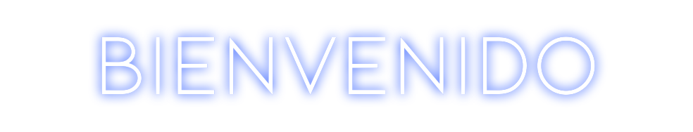 Neon personalizado: Bienvenido