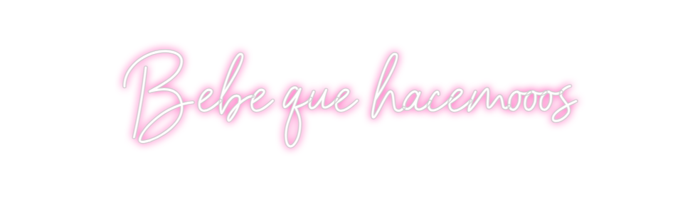Neon personalizado: Bebé que hace...