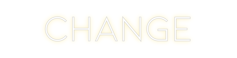 Neon personalizado: CHANGE