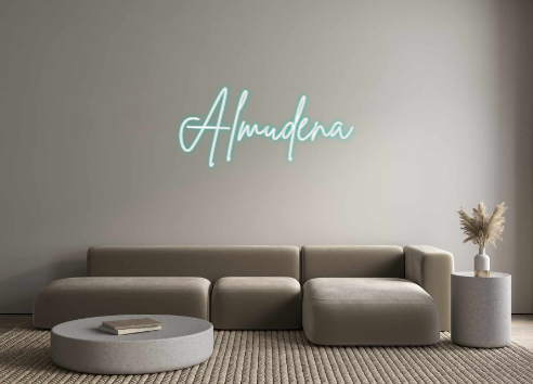 Neon personalizado: Almudena
