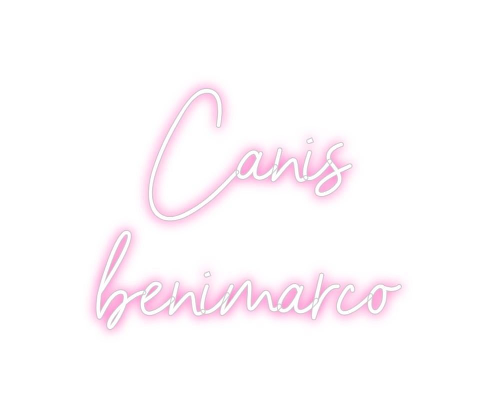 Neon personalizado: Cañis
benimarco