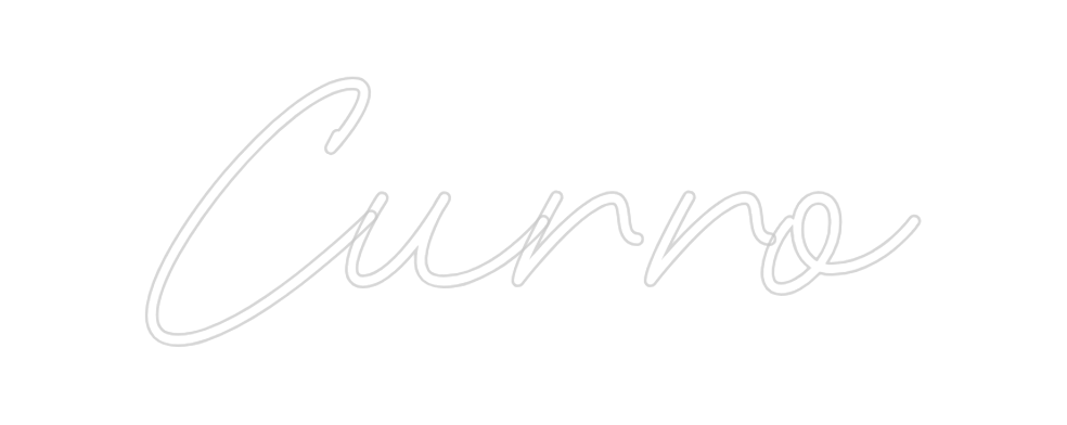 Neon personalizado: Curro