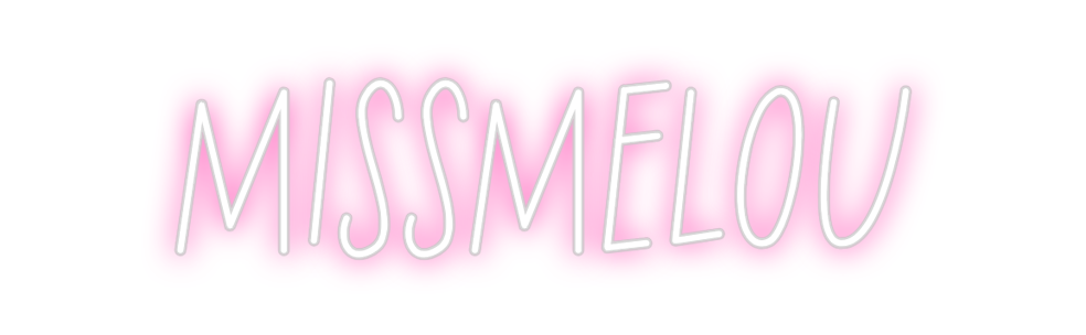 Neon personalizado: MISSMELOU