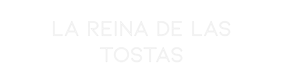 Neon personalizado: LA REINA DE L...