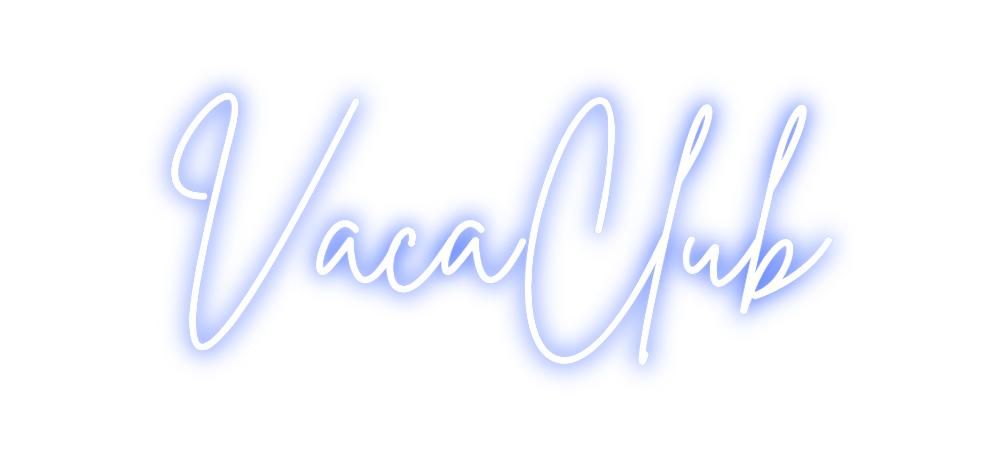Neon personalizado: VacaClub