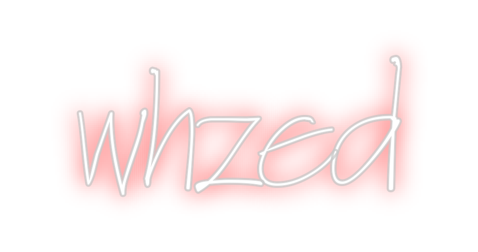 Neon personalizado: whzed