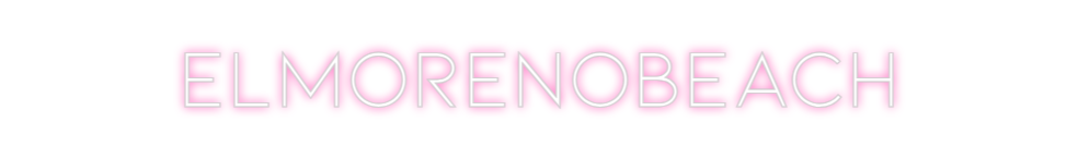 Neon personalizado: ELMORENOBEACH