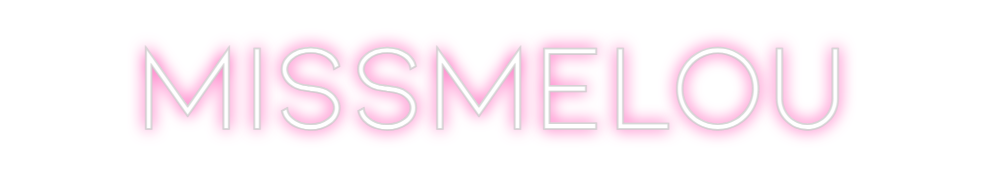 Neon personalizado: MISSMELOU