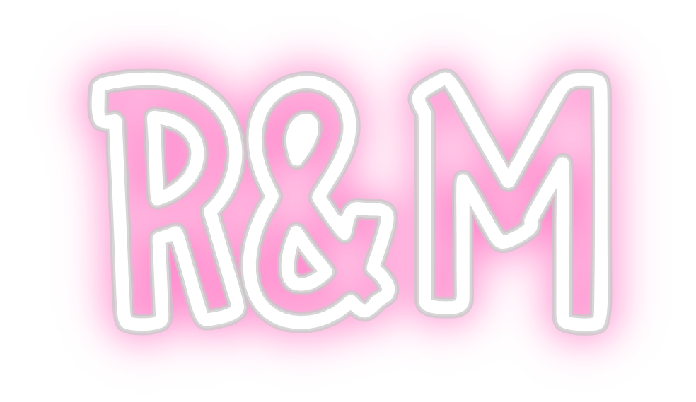 Neon personalizado: R&M
