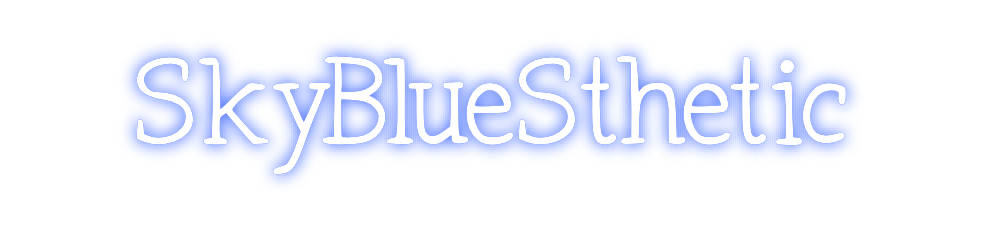 Neon personalizado: SkyBlueSthetic