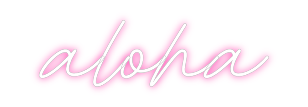 Neon personalizado: aloha