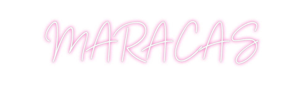Neon personalizado: MARACAS