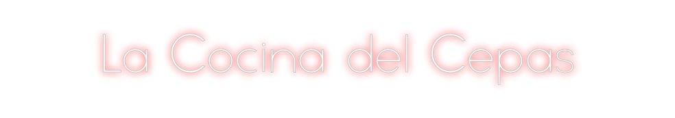 Neon personalizado: La Cocina del...