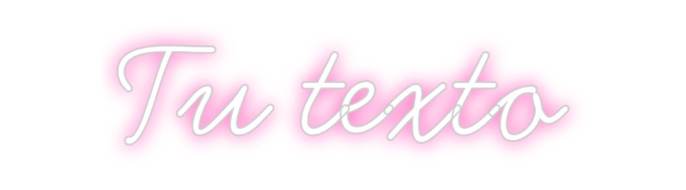 Neon personalizado: Tu texto