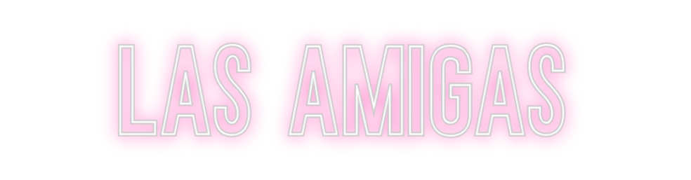 Neon personalizado: Las Amigas