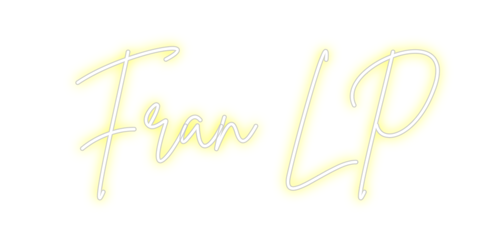 Neon personalizado: Fran LP