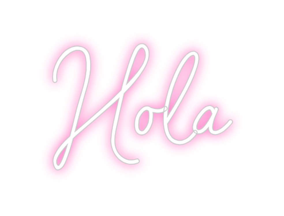 Neon personalizado: Hola
