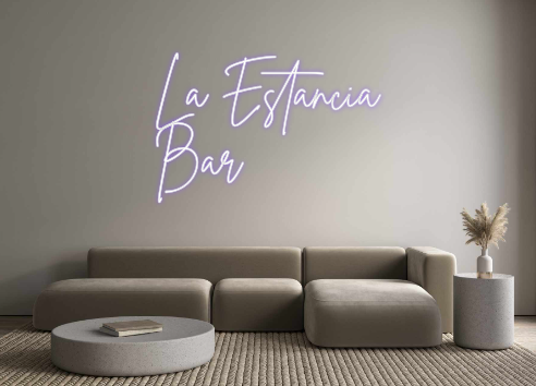 Neon personalizado: La Estancia
Bar