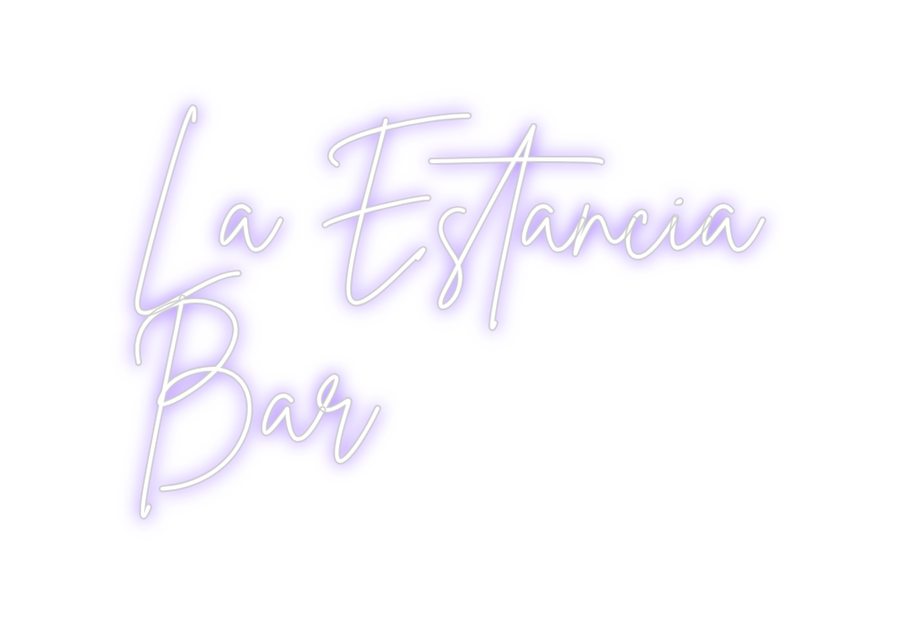 Neon personalizado: La Estancia
Bar