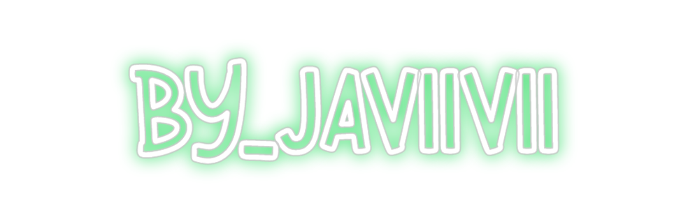 Neon personalizado: bY_jAVIIVII
