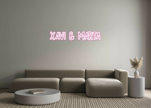 Neon personalizado: Xavi & marta