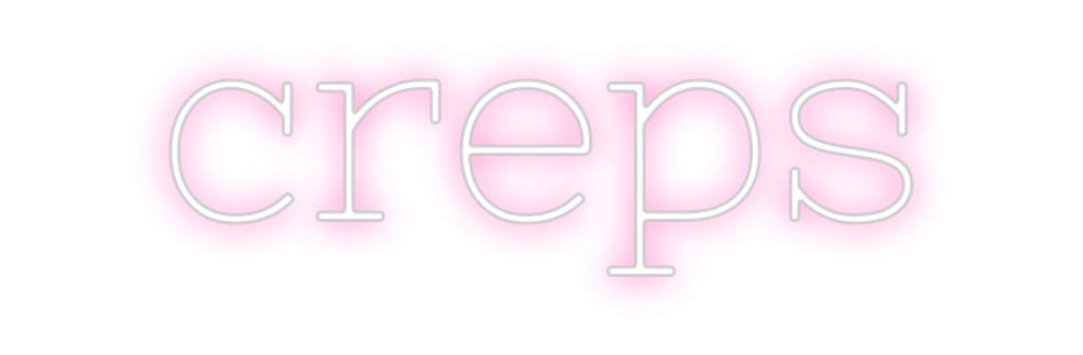 Neon personalizado: creps