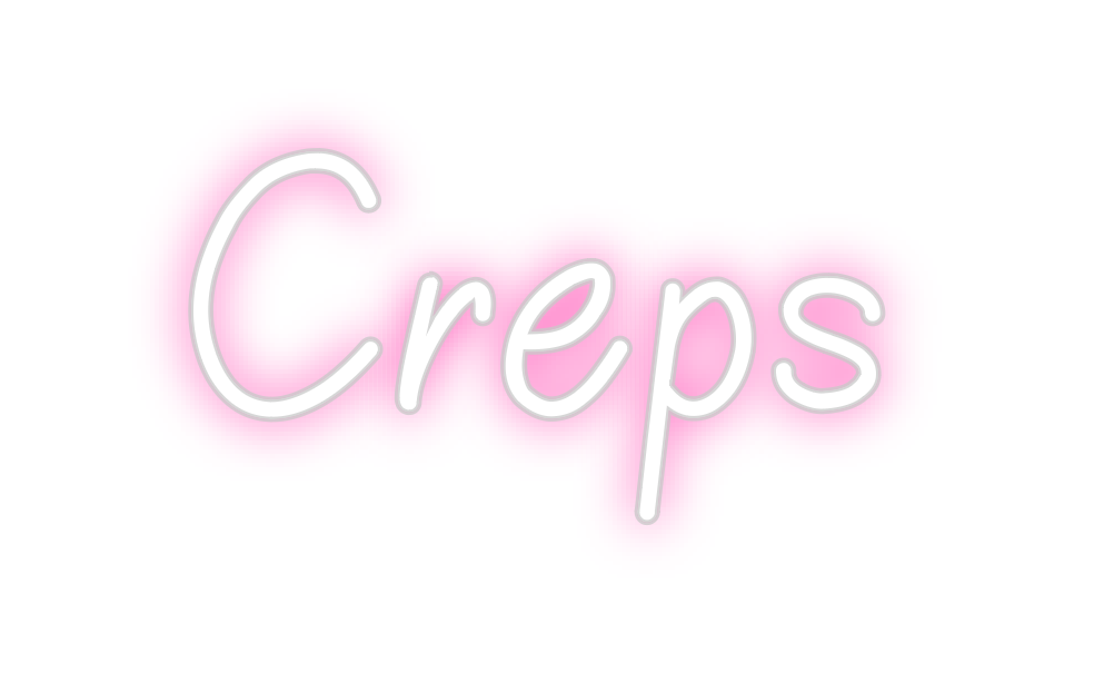 Neon personalizado: Creps