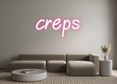 Neon personalizado: creps
