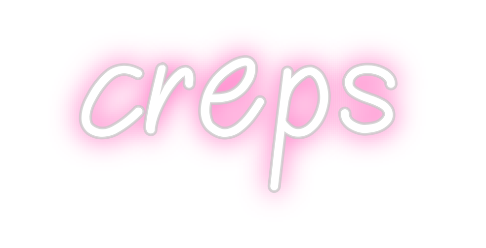 Neon personalizado: creps