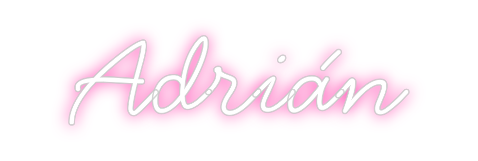 Neon personalizado: Adrián