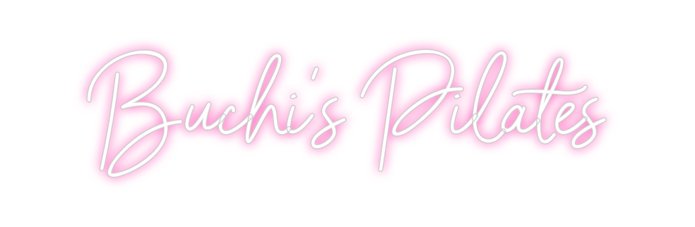 Neon personalizado: Buchi's Pilates