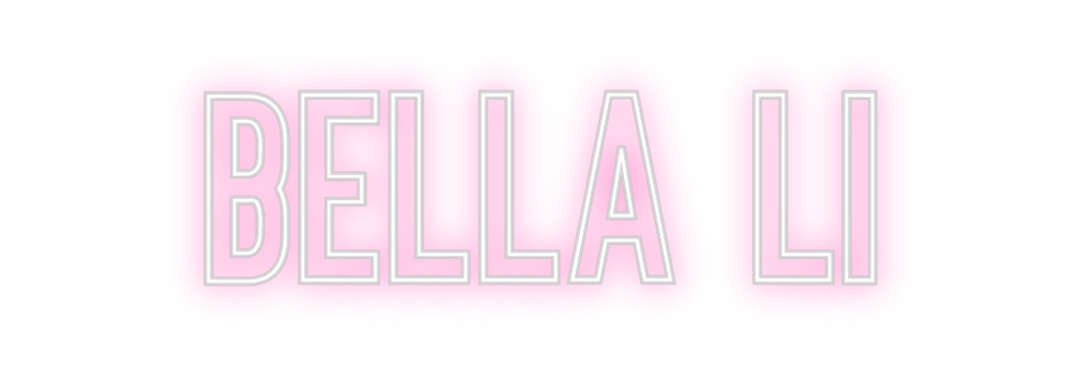 Neon personalizado: bella li