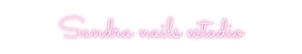 Neon personalizado: Sandra nails ...