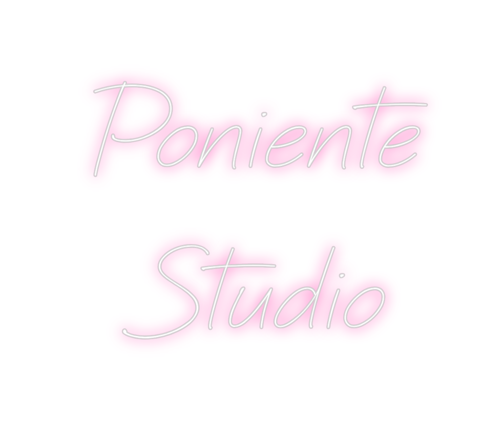 Neon personalizado: Poniente
Studio