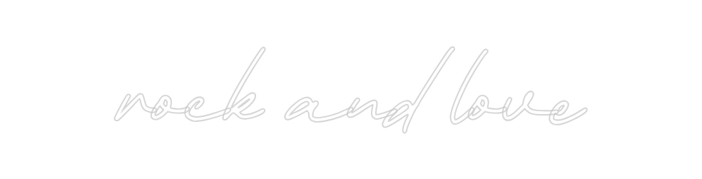 Neon personalizado: rock and love
