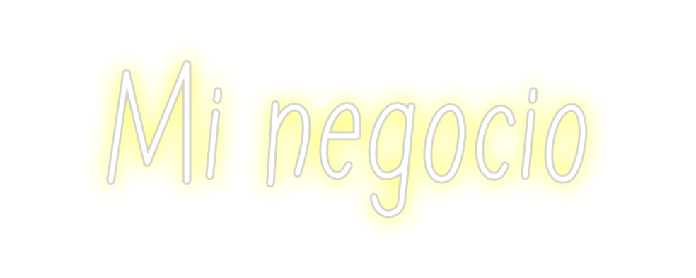 Neon personalizado: Mi negocio