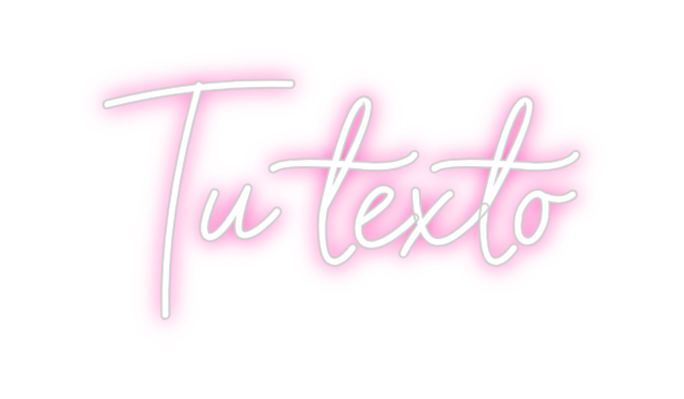 Neon personalizado: Tu texto