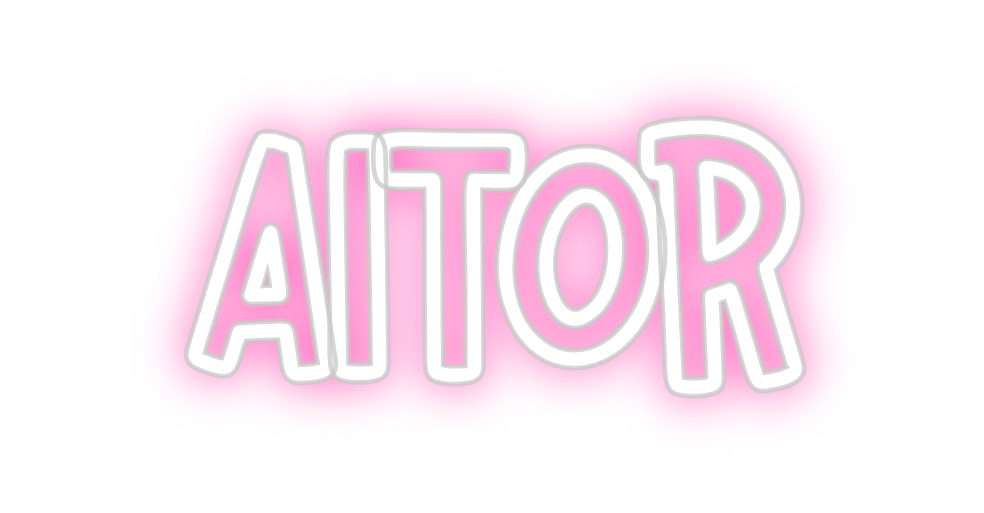 Neon personalizado: Aitor