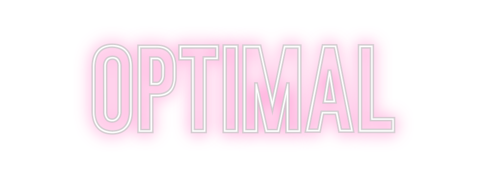 Neon personalizado: OPTIMAL