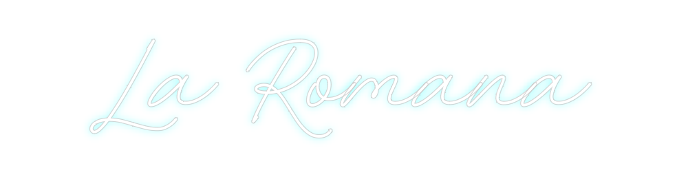 Neon personalizado: La Romana