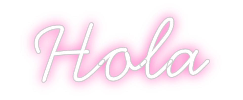 Neon personalizado: Hola