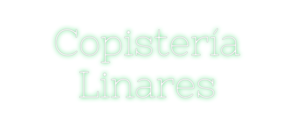 Neon personalizado: Copistería
Li...