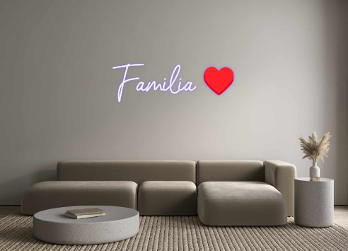 Neon personalizado: Familia ♥️