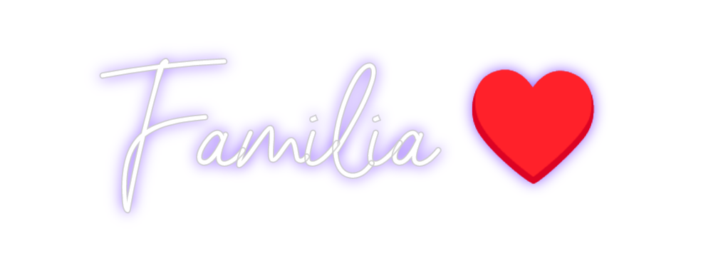Neon personalizado: Familia ♥️