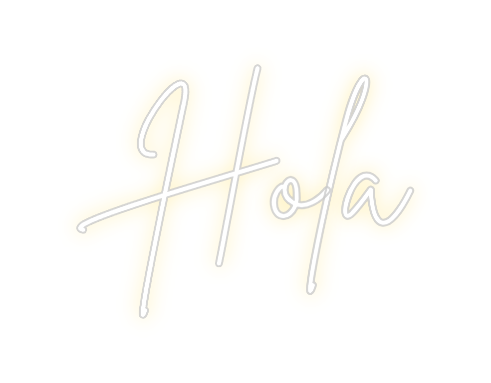 Neon personalizado: Hola