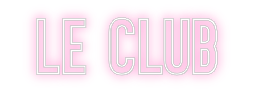 Neon personalizado: Le Club