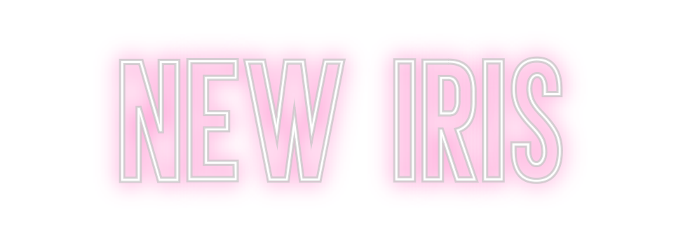 Neon personalizado: NEW IRIS